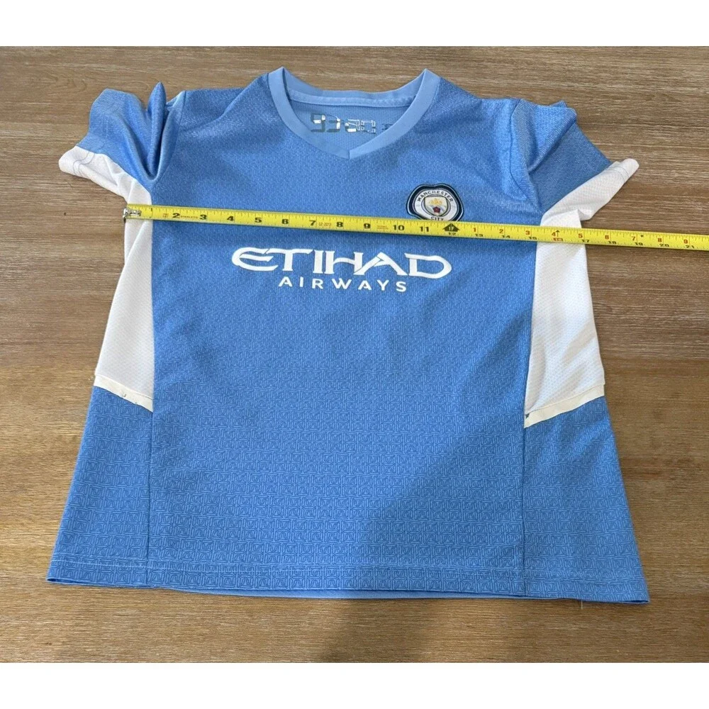 Youth Vintage Manchester City De Bruyne Soccer Jersey Large 93:20 2021 Champions